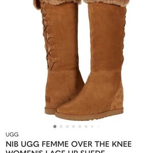 UGG Women's Brown Suede Over the Knee Boots size7,5